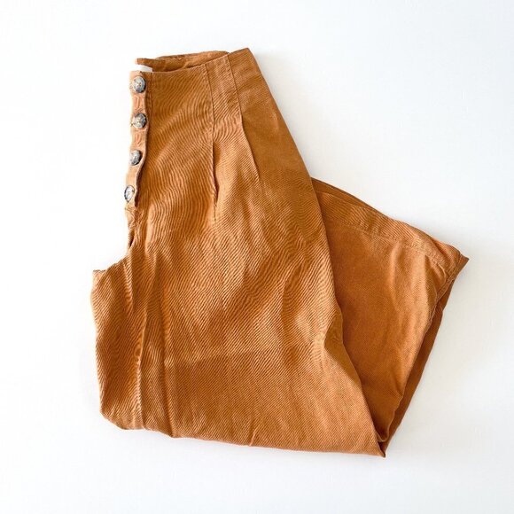 Wilfred High Rise Linen-blend Wide Leg Cropped Pant - Picture 2 of 12